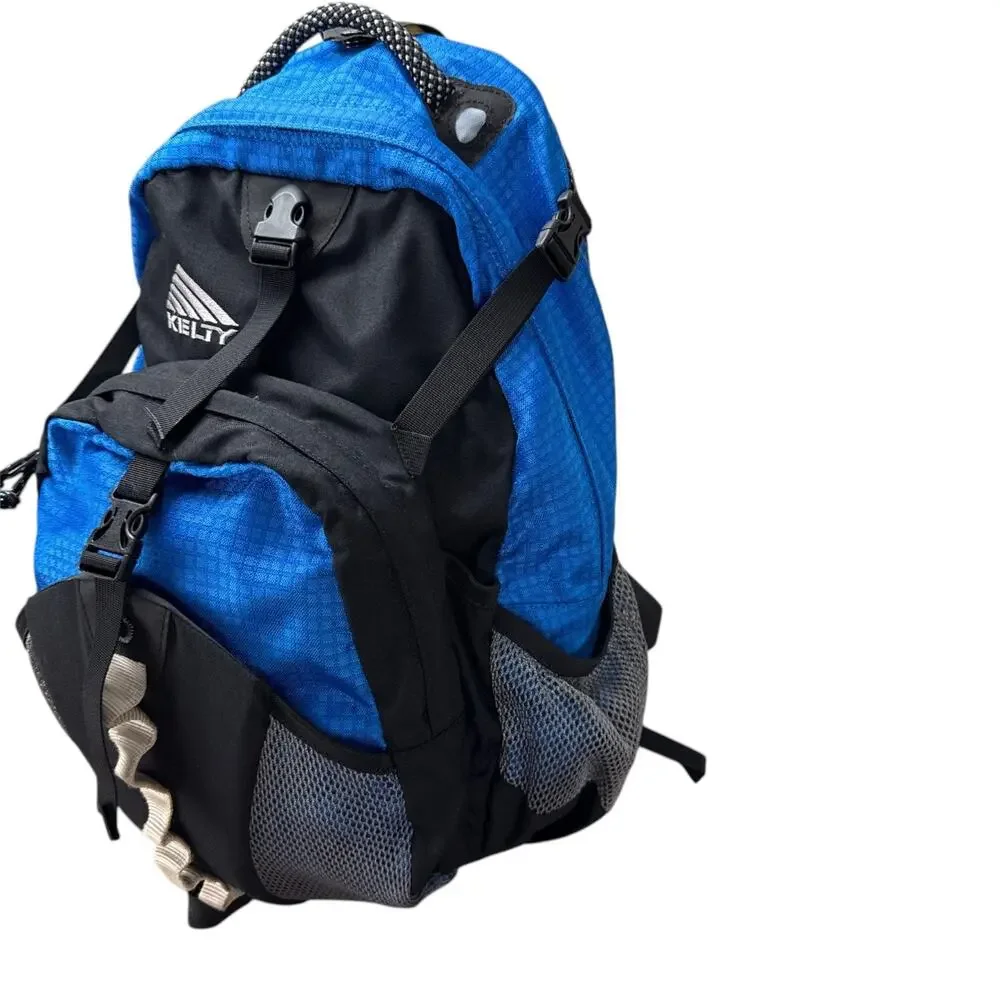 Kelty Blanca 2000 Backpack Blue Black Hiking Techwear Gorpcore Daypack Cover